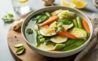 Clear Vegetable Detox Soup for Weight Loss