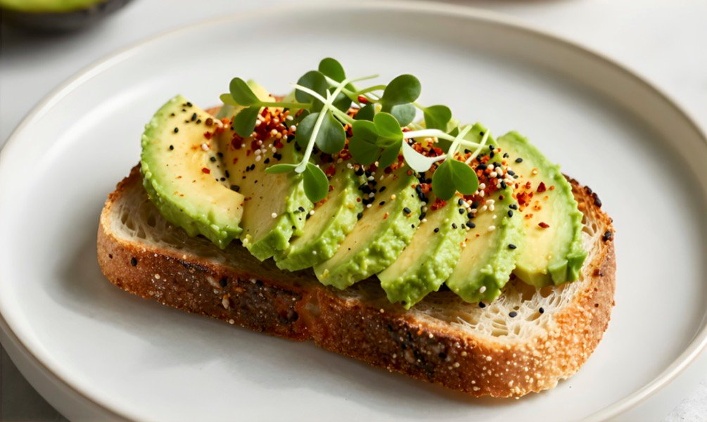 Crispy Avocado Toast with Chilli Flakes & Seeds