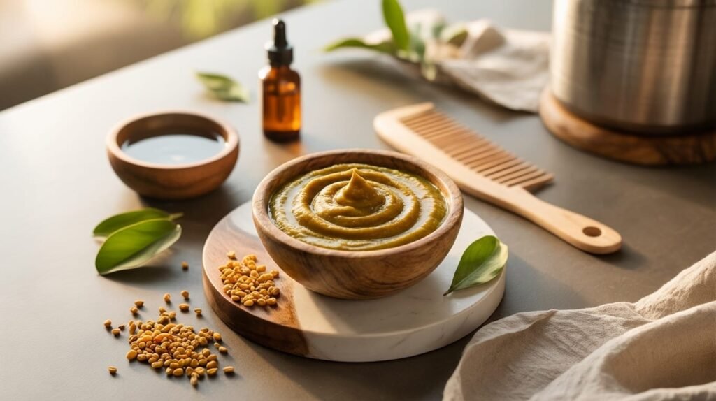 Fenugreek (Methi) Paste for Clear, Healthy Scalp