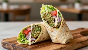 Healthy Falafel Wrap with Tahini