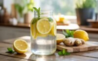 Lemon Ginger Detox Water for Weight Loss