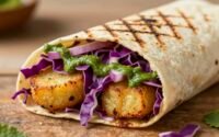 Street Style Aloo Tikki Wrap